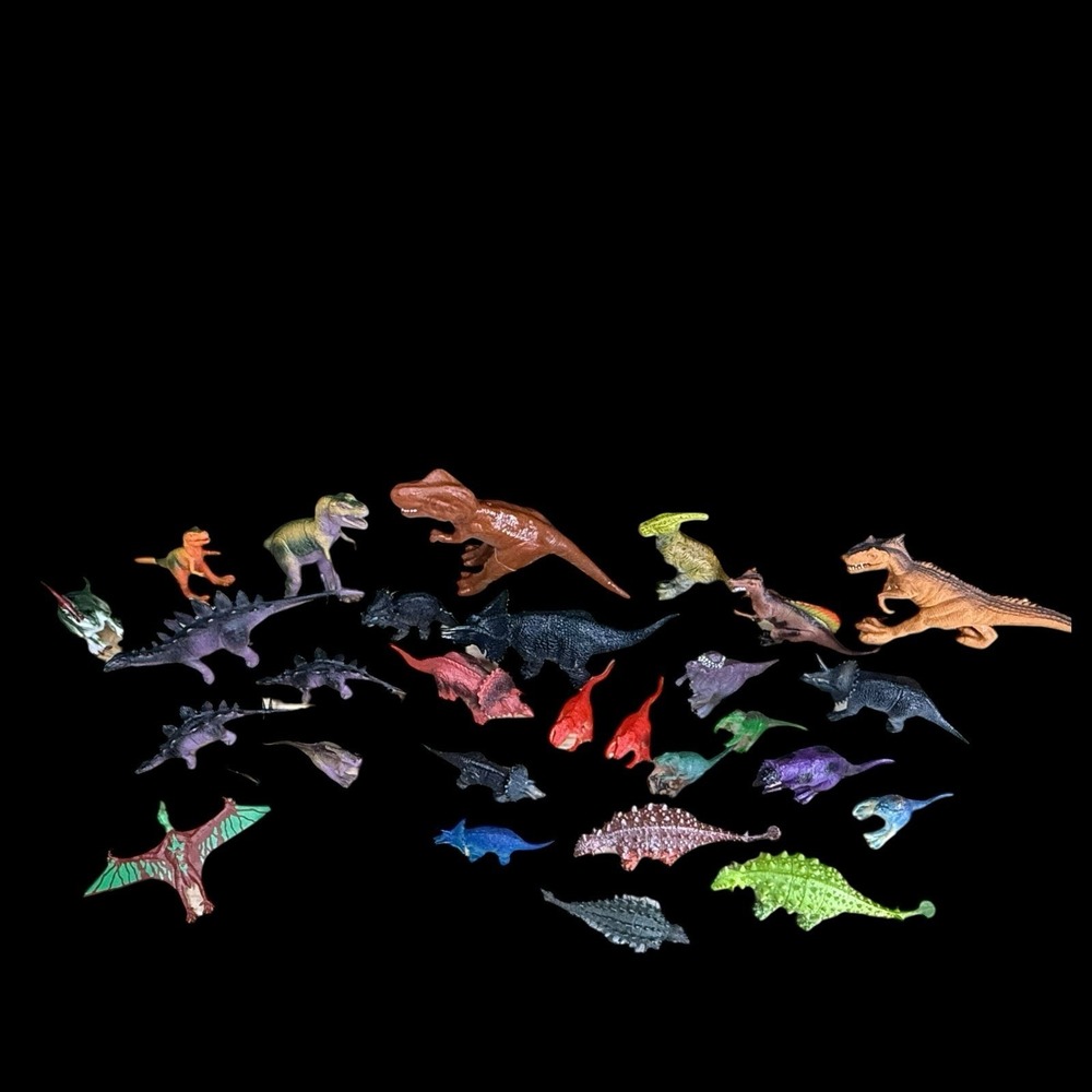 Dinosaur Toys Large Lot 25+ pcs Assorted Types Sizes - Picture 10 of 14